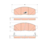Pastillas de freno GDB3502 TRW para NISSAN NV200 / EVALIA Autobús
