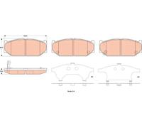 Pastillas de freno GDB3522 TRW para SUZUKI SWIFT IV SWIFT III
