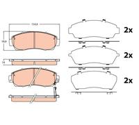 Pastillas de freno GDB3581 TRW para HONDA CR-V IV