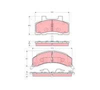 Juego de pastillas de freno TRW GDB4005, delante