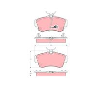 Pastillas de freno GDB4118 TRW para CHRYSLER DODGE