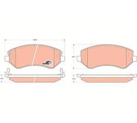 Pastillas de freno GDB4126 TRW para JEEP CHRYSLER DODGE