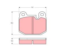 Pastillas de freno GDB654 TRW para BMW 3 M1