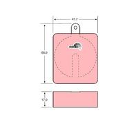 Pastillas de freno GDB704 TRW para JAGUAR LANCIA