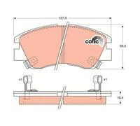 Pastillas de freno GDB729 TRW para MITSUBISHI PAJERO I Canvas Top PAJERO I L200