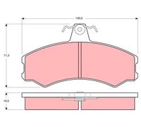 Pastillas de freno GDB846 TRW para SANTANA IVECO