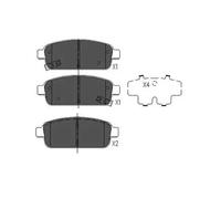Pastillas de freno KBP-1013 KAVO PARTS para OPEL CHEVROLET VAUXHALL