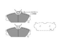 KAVO PARTS Pastillas Freno Juego de para Renault Megane Scenic JA0/1_ EA0/1_