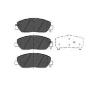 Pastillas de freno KBP-3023 KAVO PARTS para KIA SSANGYONG HYUNDAI
