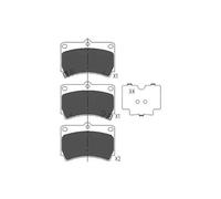 Pastillas de freno KBP-4501 KAVO PARTS para MAZDA KIA