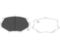 KAVO PARTS Pastillas Freno Juego de Disco para Mazda MX-5 II Nb Na Ec