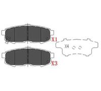 Pastillas de freno KBP-4555 KAVO PARTS para MAZDA MPV II