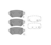 Pastillas de freno KBP-4577 KAVO PARTS para MAZDA 6 Sedán 6 Station Wagon