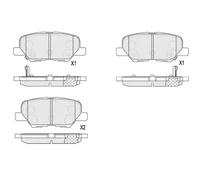 Pastillas de freno KBP-5551 KAVO PARTS para MITSUBISHI PEUGEOT CITROËN MAZDA