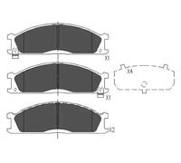 Pastillas de freno KBP-6503 KAVO PARTS para NISSAN SUBARU