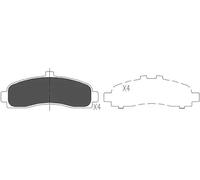 Pastillas de freno KBP-6505 KAVO PARTS para NISSAN MICRA II