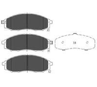 Pastillas de freno KBP-6518 KAVO PARTS para NISSAN NP300 PICKUP PATHFINDER II