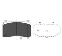 Pastillas de freno KBP-8021 KAVO PARTS para SAAB MITSUBISHI SUBARU OPEL TESLA