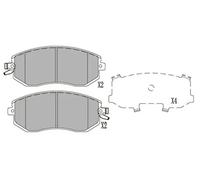 KAVO PARTS Pastillas Freno Juego de para Subaru Forester Sh _ Sj _ (XV) _ Gp
