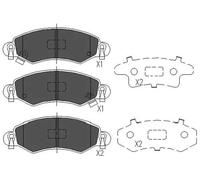 Pastillas de freno KBP-8508 KAVO PARTS para SUZUKI OPEL SUBARU