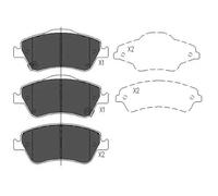 KAVO PARTS Pastillas Freno Juego de para Toyota Auris NRE15_ ZZE15_ ADE15 _