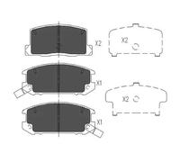 Pastillas de freno KBP-9082 KAVO PARTS para TOYOTA MR2 I MR2 II MR2 III