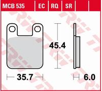 PASTILLAS DE FRENO KH115 ORGÁNICAS PARA KTM SX 60 / 65 98-01, SUZUKI AY 50 97-06
