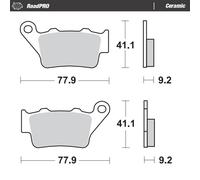 Pastillas de freno KH208 / KH213 de la serie ROADPRO CERÁMICA