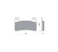 PASTILLAS DE FRENO KH390 SINTERIZADAS METÁLICAS (DORADAS) PARA HONDA (FT 4116)