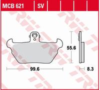 Pastillas de freno KH407 Sinter Street para BMW R 80R (1991-1995) y K 1100LT/RS