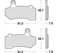 Pastillas de freno KH409 Sinter Street Harley-Davidson 1130 / 1250 / 1584 / 1690