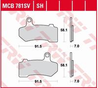 Pastillas de freno KH409 Sinter Street Harley-Davidson 1130 / 1250 / 1584 / 1690