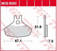 PASTILLAS DE FRENO KH468 SINTER OFFROAD CAN-AM DS. 450 08-15, DELANTERAS (PUBLIC