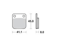 PASTILLAS DE FRENO KH54 DE METAL SINTERIZADO OEM: 11 (SINTERPRO RACING) PARA SUZ