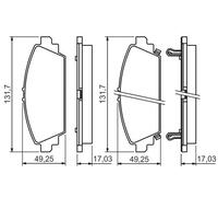 Pastillas de freno Low-Metallic 0 986 494 414 BOSCH para HONDA ACCORD VI