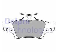 Delphi Juego de pastillas de freno LP3207 traseras para Ford Focus III y C‑Max II