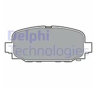 Delphi Pastillas de freno LP3398 para Jeep Compass – Juego de 4 pastillas traseras