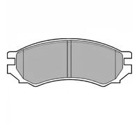 Juego de pastillas de freno DELPHI LP670, delante