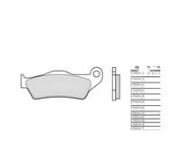 Juego de pastillas de freno BREMBO MT07BB04SA