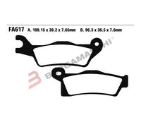 Pastillas de freno EBCFA617R EBC Brakes
