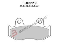PASTILLAS DE FRENO MOTO FDB2119P HONDA NES 125/150 00 NH PLOMO 100 SH