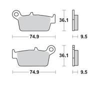 Pastillas de freno MOTO-MASTER Metal sinterizado 091811