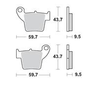 Pastillas Freno Moto-Master Pro Racing Repuesto Para Honda CRF 150 R 2007-2025