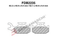 PASTILLAS DE FRENO MOTO PARA FDB2235SG YAMAHA YFM RAPTOR 700 R 06>12 YXR 660 ...