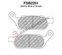 PASTILLAS DE FRENO MOTO PARA FDB2251ST HARLEY DAVIDSON FXDB STREET BOB 1584 0...