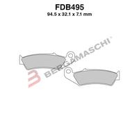 PASTILLAS DE FRENO MOTO PARA FDB495SG HONDA CR 125/250/500 R 87>94 NX DOMINAT...