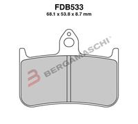 PASTILLAS DE FRENO MOTO PARA FDB533ST HONDA CBR250R 90>94 VFR 750 R 88>93 CBR...