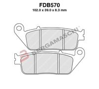 PASTILLAS DE FRENO MOTO PARA FDB570ST BMW C600 SPORT 12>15 HONDA NSS FORZA 125
