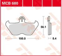 Pastillas de freno orgánicas Trw BMW R 850-1100-1150-1200-100/K 1200-100/K1 M...
