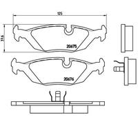 Pastillas de freno P 06 009 BREMBO para BMW ALPINA